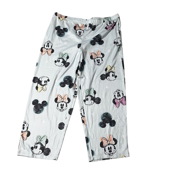 Disney Minnie Mouse Light Blue Minnie Print Pajama Lounge Pants 2X - Picture 8 of 8